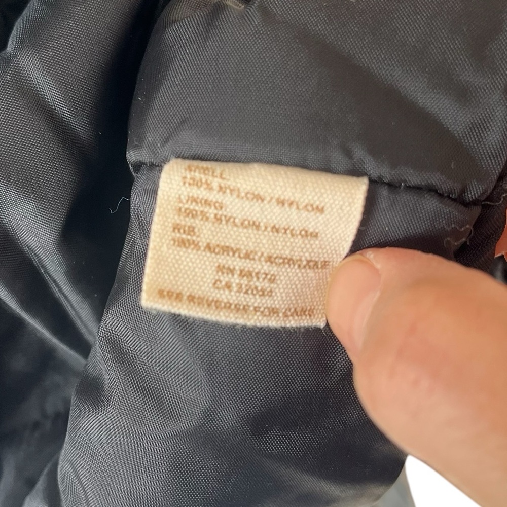 Free People shirred full zip insulated nylon vest black S - Picture 12 of 13